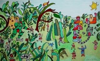 Lithographie De Saint Phalle - Jungle