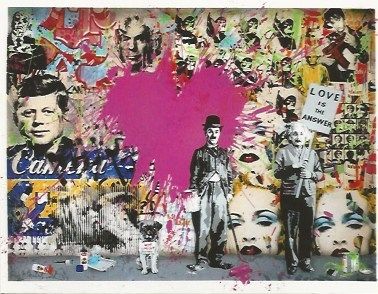 Sérigraphie Mr. Brainwash - Juxtapose