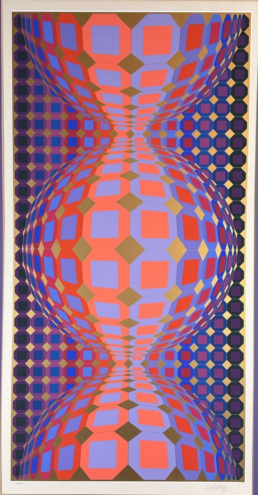 Sérigraphie Vasarely - Kaaba III