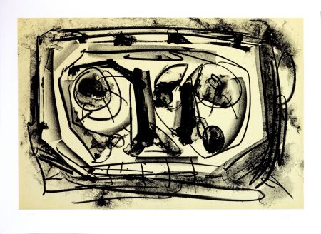 Lithographie Saura - Kafka - Tagebücher III