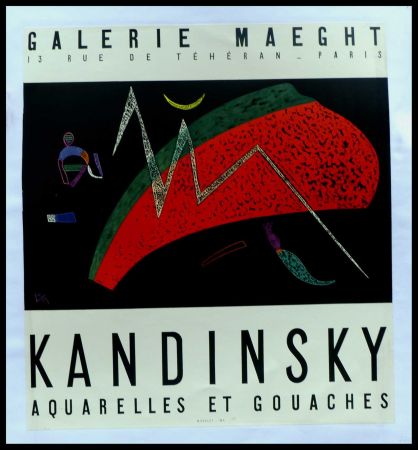 Affiche Kandinsky - KANDINSKY GALERIE MAEGHT AQUARELLES ET GOUACHES