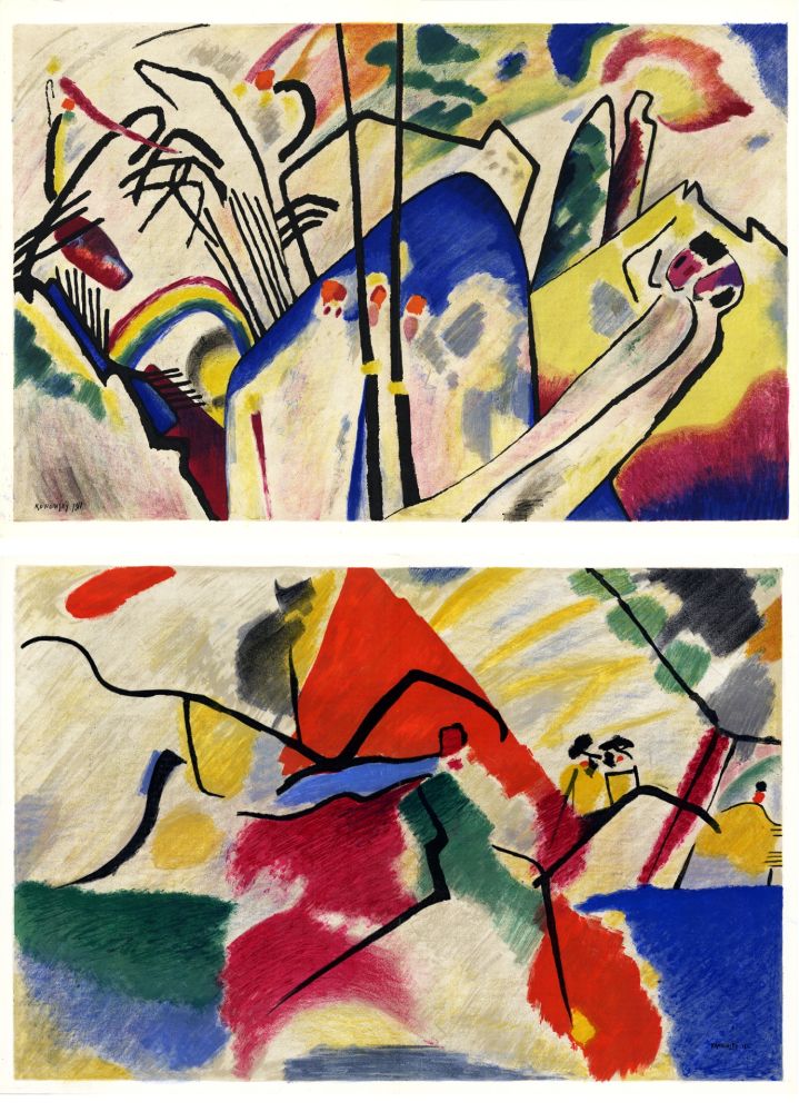 Livre Illustré Kandinsky - KANDINSKY. Période dramatique 1910-1920. Juillet 1955. DERRIÈRE LE MIROIR N° 77-78.