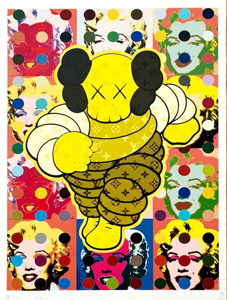 Estampe Numérique Death Nyc - Kaws Marilyn