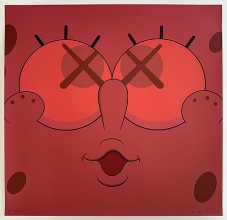 Sérigraphie Kaws - Kawsbob Red