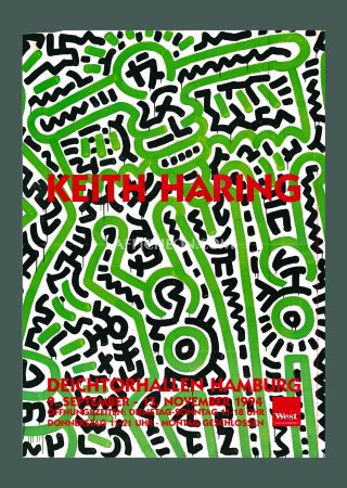 Lithographie Haring - Keith Haring: 'Homo Decorans' 1994 Offset-lithograph
