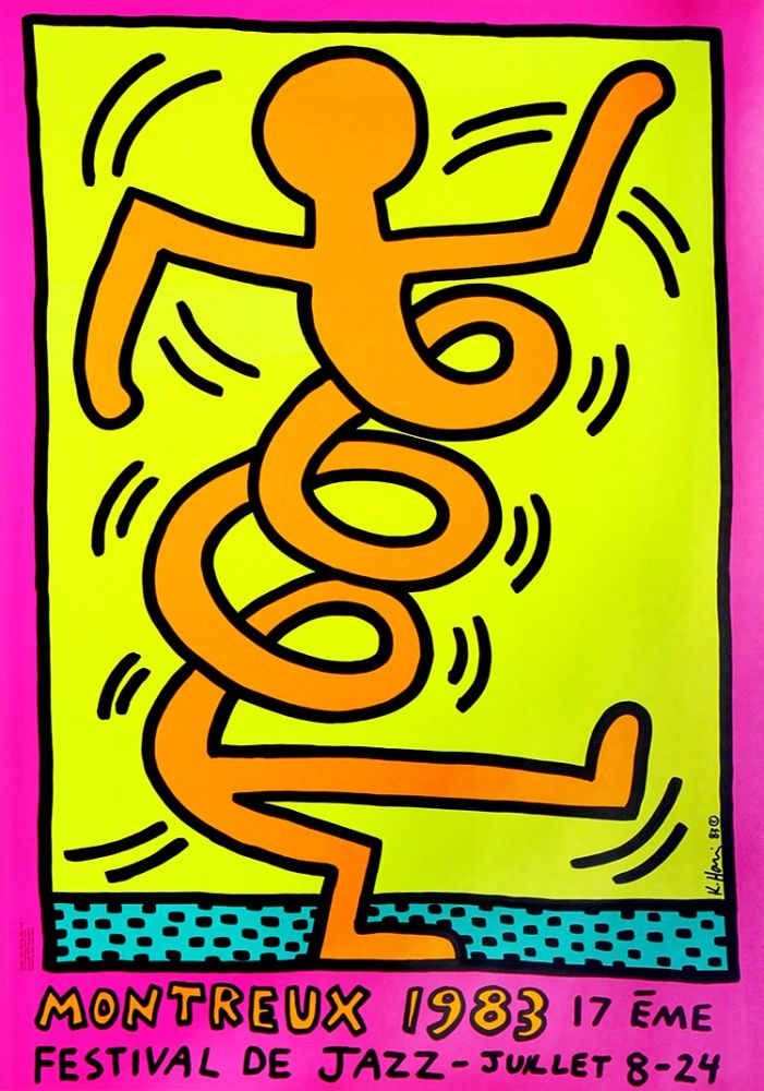 Sérigraphie de Keith Haring, Keith Haring 'Montreux Jazz