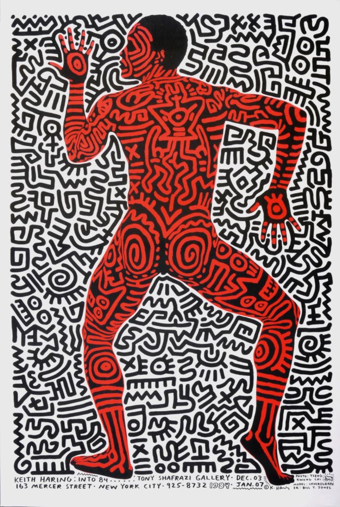 Lithographie Haring - Keith Haring Tony Shafrazi Gallery, 1983