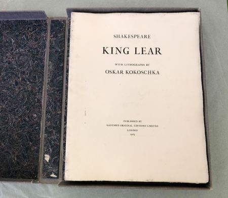 Lithographie Kokoschka - King Lear