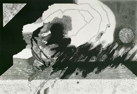 Eau-Forte Et Aquatinte Heuer - Kopfskulptur (Head sculpture)