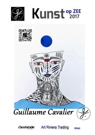 Affiche Cavalier - '' Kunst Op Zee ''