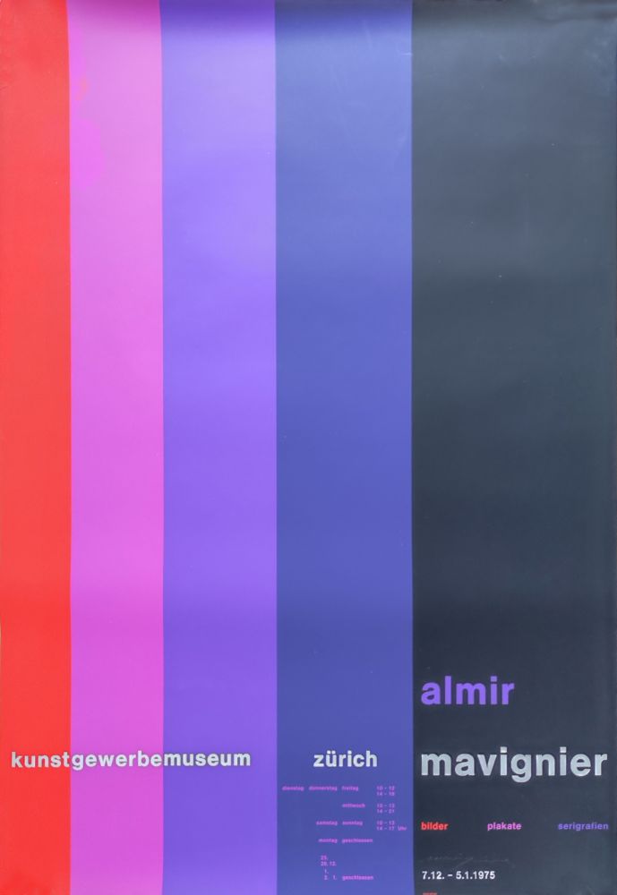 Sérigraphie Mavignier - Kunstgewerbemuseum Zürich.