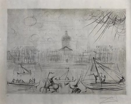 Eau-Forte Dali - L' académie des Beaux Arts de Paris