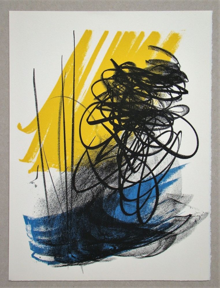 Lithographie Hartung - L différée - 2, 1964