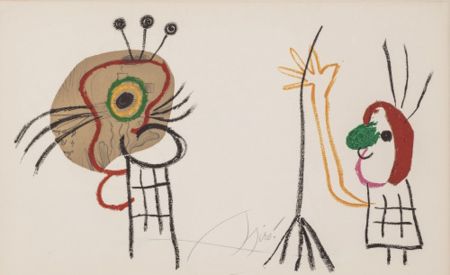 Lithographie Miró - L' Enfance d' Ubu