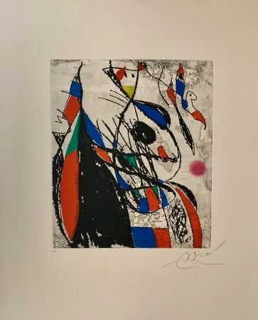 Eau-Forte Et Aquatinte Miró - L' Oiseleur et sa compagne