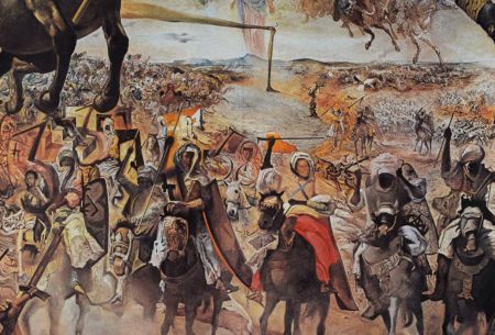 Lithographie Dali - La bataille de Tétouan, 1980