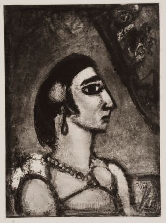 Aquatinte Rouault - La Beautè