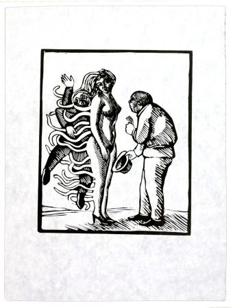 Linogravure Topor - La belle affaire