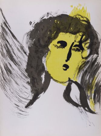 Lithographie Chagall - La Bible : Ange, 1956
