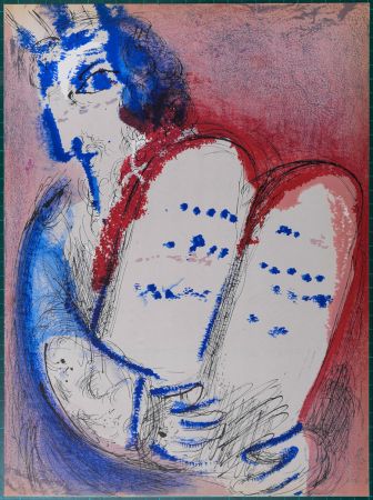 Lithographie Chagall - La Bible : Moïse, 1956