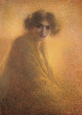 Aucune Technique Levy-Dhurmer - La Bienveilleante / The Kind Lady - Dessin Original / Original Drawing - PASTEL - 1917