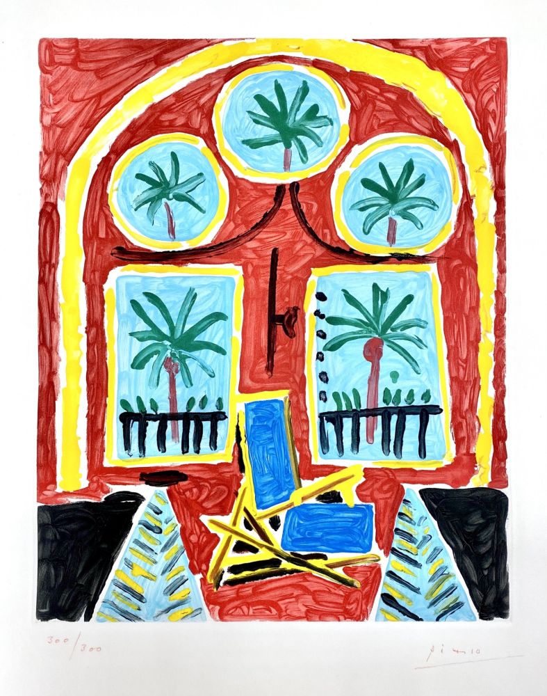 Aquatinte Picasso - La Californie (Interieur Rouge)