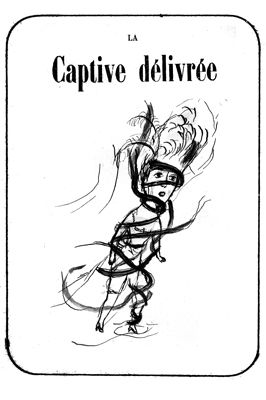 Lithographie Dutertre - La captive