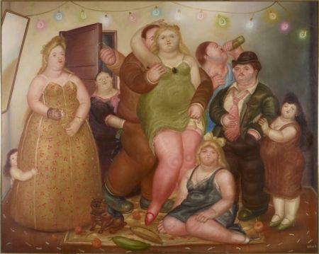 Lithographie Botero - La casa de Raquel Vega