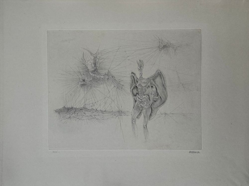 Gravure Bellmer - La chauve souris 