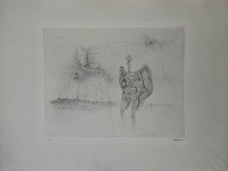 Gravure Bellmer - La chauve souris 