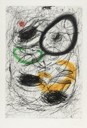 Eau-Forte Et Aquatinte Miró - La chevelure De Bérénice II