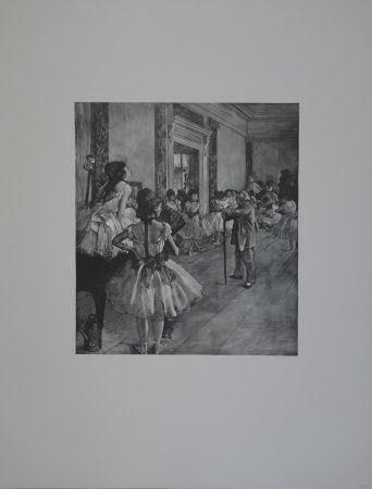 Gravure Sur Bois Degas - La classe de Danse