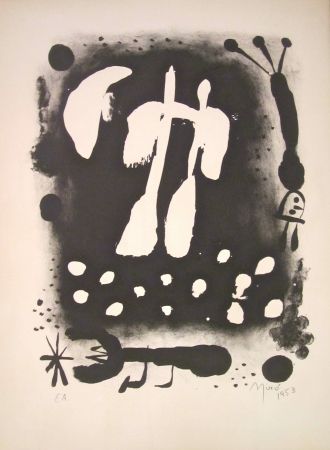 Lithographie Miró - La clé des champs 