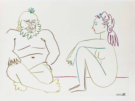 Lithographie Picasso - La Comédie Humaine