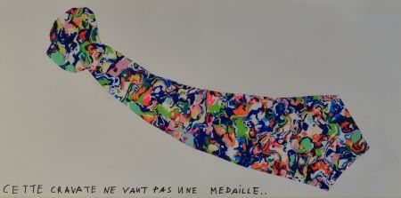Lithographie Baj - La Cravate
