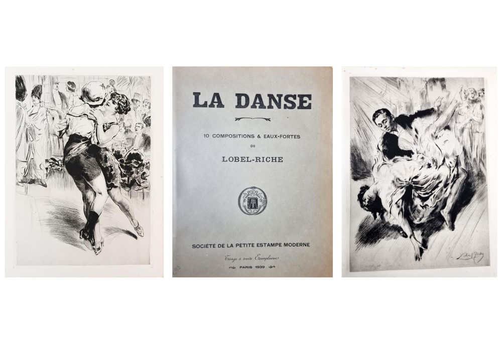 Eau-Forte Lobel-Riche - LA DANSE. 10 compositions & eaux-fortes de Lobel-Riche (1939)