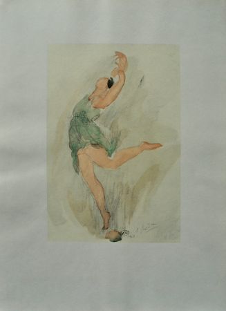 Gravure Rodin - La danseuse