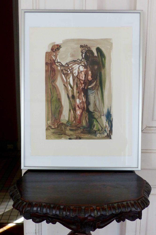 Gravure Sur Bois Dali - LA DIVINE COMEDIE - Les orgueilleux