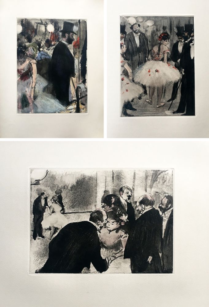 Livre Illustré Degas - LA FAMILLE CARDINAL. Illustré d'un portrait et de 32 monotypes en noir et en couleurs par EDGAR DEGAS