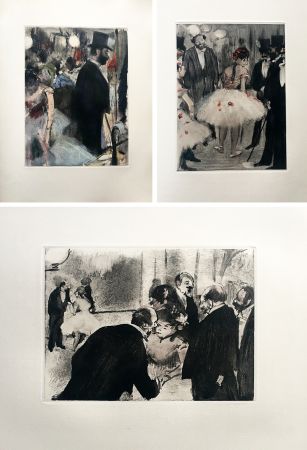 Livre Illustré Degas - LA FAMILLE CARDINAL. Illustré d'un portrait et de 32 monotypes en noir et en couleurs par EDGAR DEGAS (1938).
