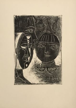 Lithographie Picasso - La Famille (The Family)