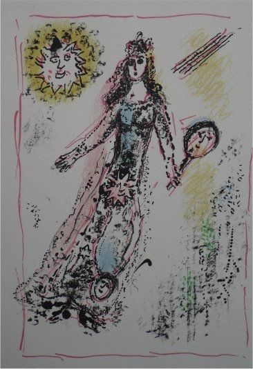 Lithographie Chagall - La Feerie et le Royaume, planche 6
