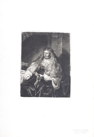 Héliogravure Rembrandt - La Femme de Rembrandt