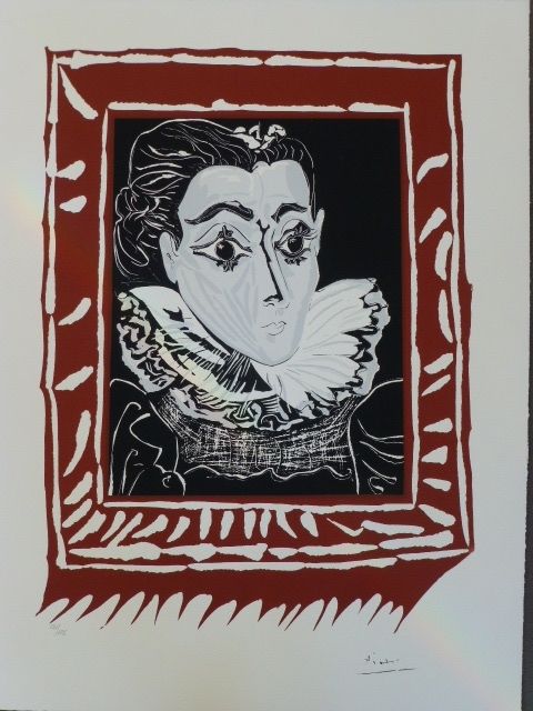 Lithographie Picasso (After) - La femme à la fraise 
