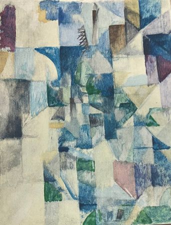 Pochoir Delaunay - La fenêtre no. 2