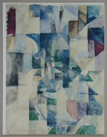 Pochoir Delaunay - La fenêtre n°2