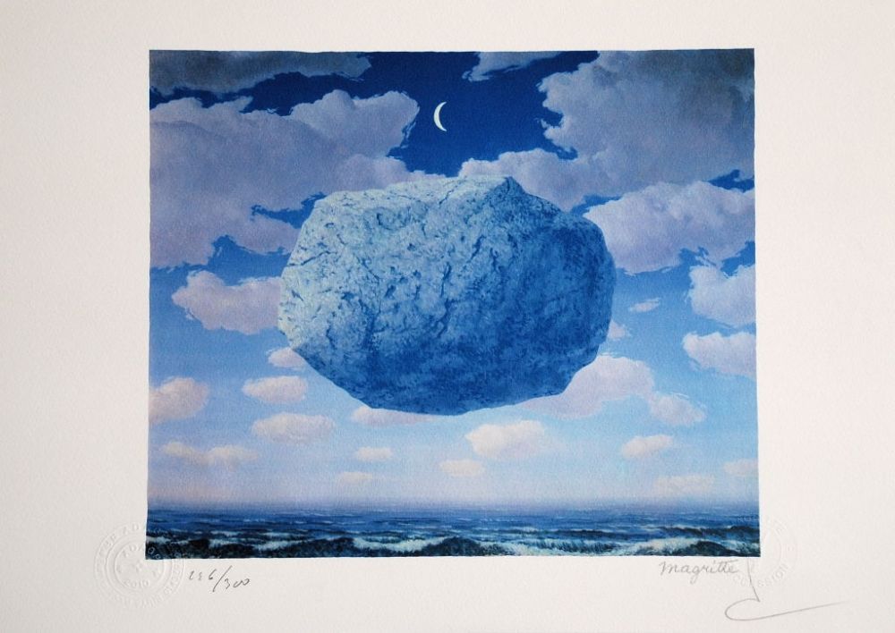 Lithographie Magritte - La Flèche de Zénon