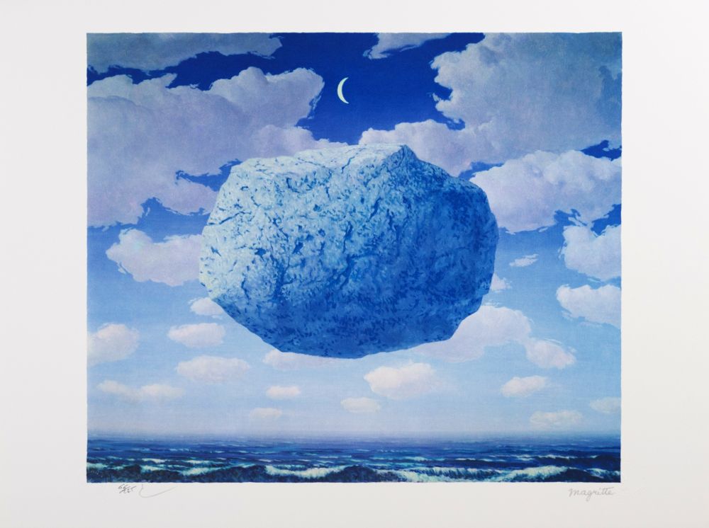 Lithographie Magritte - La Flèche de Zénon (Zeno’s Arrow)