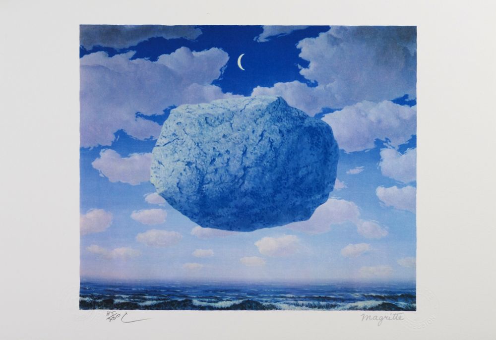 Lithographie Magritte - La Flèche de Zénon (Zeno's Arrow)