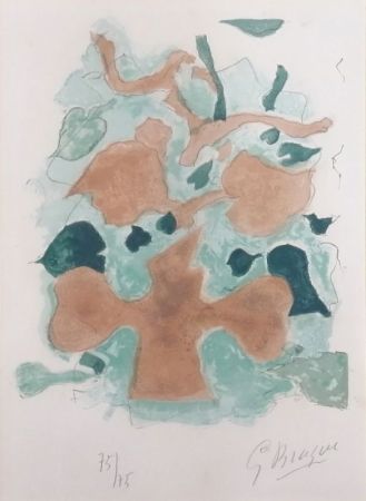 Lithographie Braque - La Forêt 